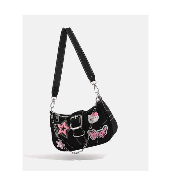2024 Cute New Millennium Spice Girls Star Baguette Underarm Bag Kitty Shoulder Bag Handbag Women's Handbag