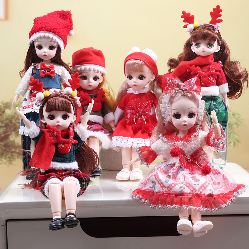 Multi-joint dress-up Christmas doll gift box suit exquisite constant tide confused Barbie Doll Princess toy gift