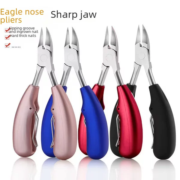 Manufacturer Wholesale Nail Clippers Stainless Steel Dead Skin Pliers Toe Nail Scissors Manicure Hawkbill Nail Clippers Dead Skin Scissors