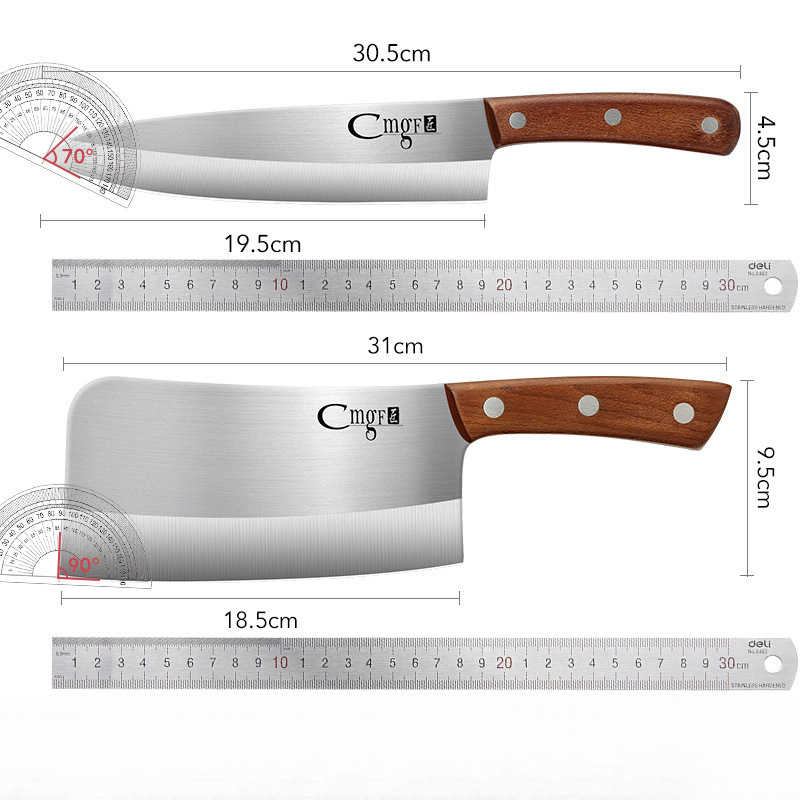 Kit de cuchillo de cocina doméstico cuchillo de corte de carne de mujer cuchillo de corte de hueso de corte de corte de corte de corte de verduras de cocina de alimentos suplementarios de corte de cocinero de frutas