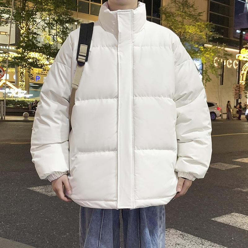 M - 8XL chaqueta de algodón de pluma de tamaño grande para hombres invierno nuevo tipo de chaqueta de algodón grueso para hombres cuello holgado chaqueta de calor coreana de moda