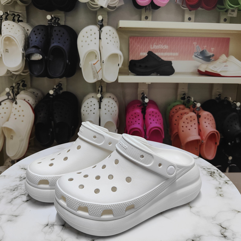 2025 New Puff Women's Shoes, Clogs, Nana's Same Style, Thick-Soled Little Whale