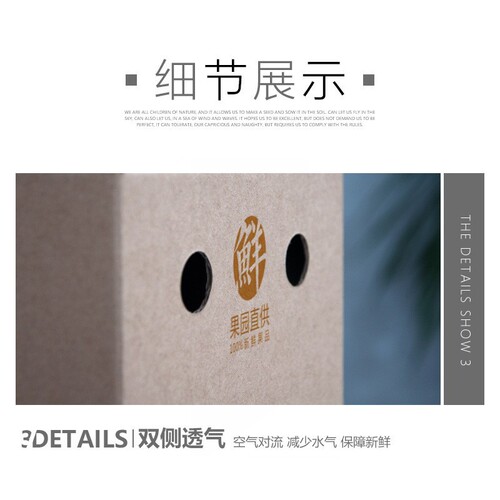 Apple Fruit Carton Wholesale Vegetable Express Box Wax Mango Carton 20/15/10 Pounds Ganping Navel Orange Packaging Carton