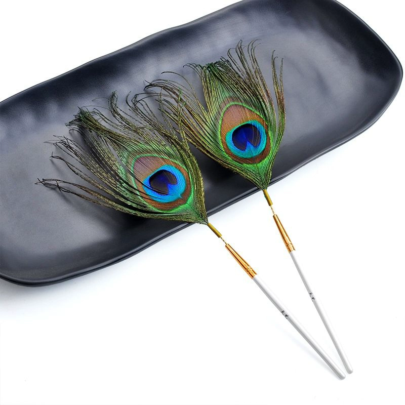 9ZRT Peacock Feather ostrich wool Sweeping SPA Massage Spa