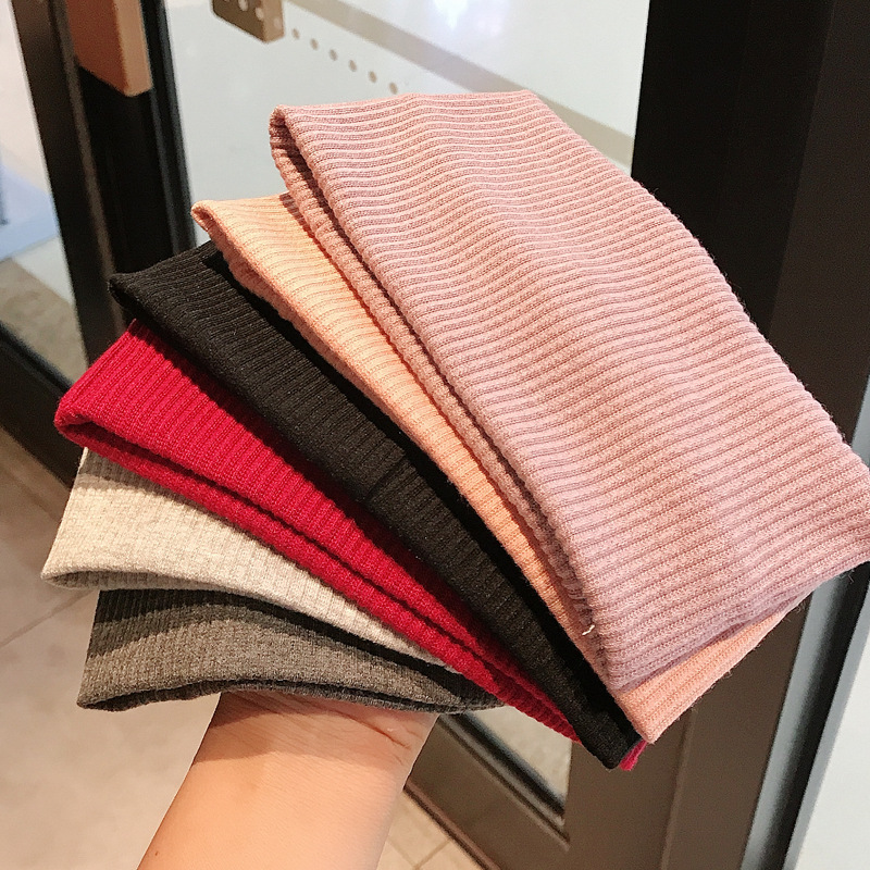 Bandas de punto de borde ancho de cristal para hombres y mujeres a menudo usan 2025 nuevo pañuelo deportivo sudor absorbible bandeja de cabello otoño invierno tocado al por mayor