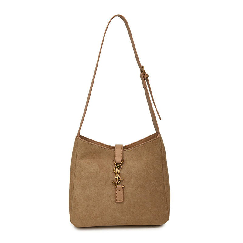 Cross-border Poplar Forest New ROSE Style Underarm Bucket Bag Large Capacity Shoulder Commuter Women's Bag - Thumbnail 8