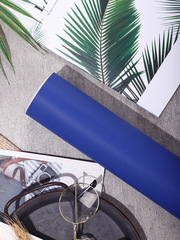 Sapphire frosted blue sticker self-adhesive Klein fish tank self-adhesive cabinet advertising decoration waterproof wallpaper wall sticker