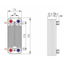 厂家生产板式焊接冷却器蒸发器钎焊板式换热器壁挂炉用板式换热器