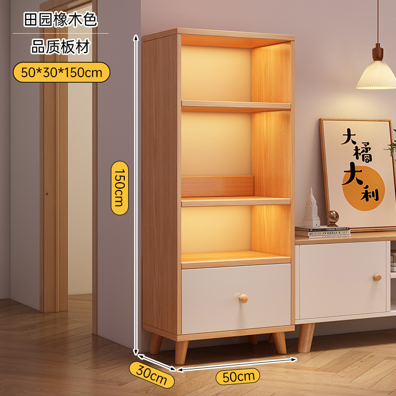 客厅收纳柜子电视柜旁置物架储物柜家用展示柜小书柜靠墙书架落地|undefined