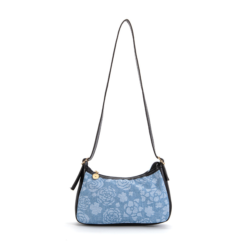 Bolsa de mezclilla azul para mujer 2023 bolsas bolsa de axilas del todo fósforo de las mujeres bolsa de hombro al por mayor bolsa de hombro de estilo coreano Bolsa De mujer