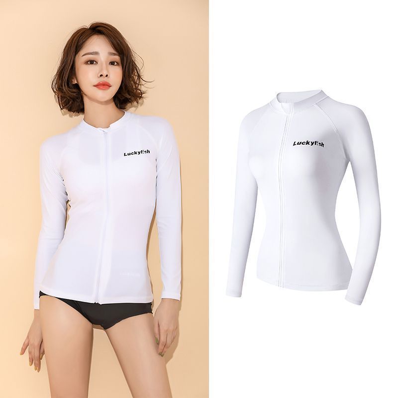 Mujeres al aire libre divisas trajes de buceo conservadores surf natación manga larga ropa de medusa seca rápida fábrica comercio al por mayor