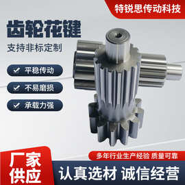 花键齿轮箱不锈钢传动直斜齿轮减速机传动件齿轮定制 20CrMnTi