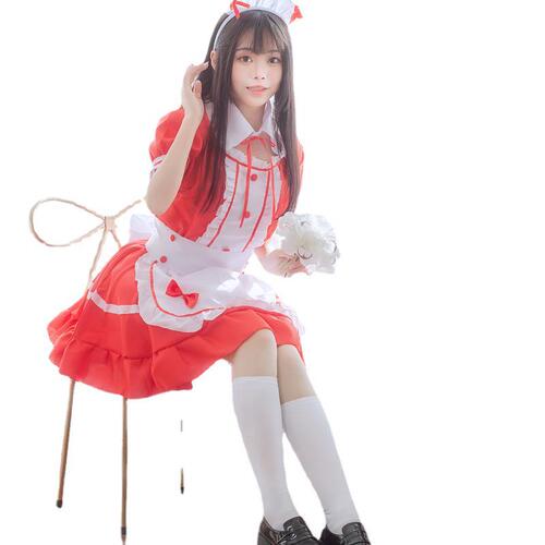 Light Novel Maid Cosplay Maid Restaurant Maid Anime Costume Black and White Halloween Costume Dropshipping One Piece