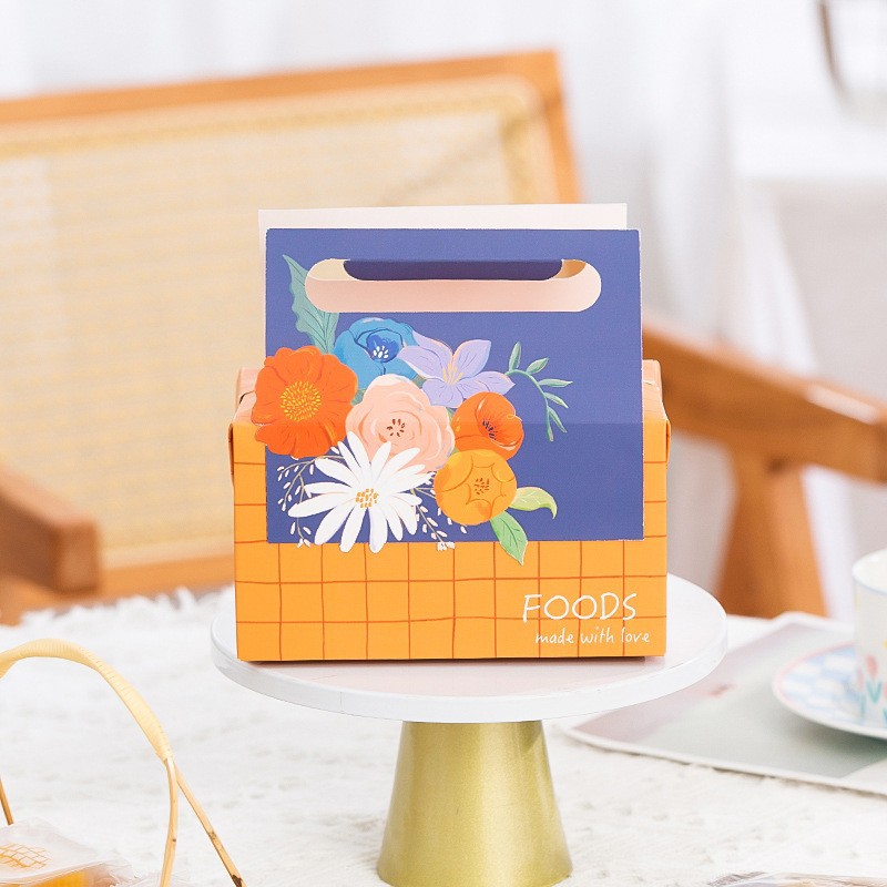 New Rice Cake Ship Snowflake Crisp Cookies, Green Bean Cake, Toffee Candy Packaging Box, Picnic Room Temperature Snack Box