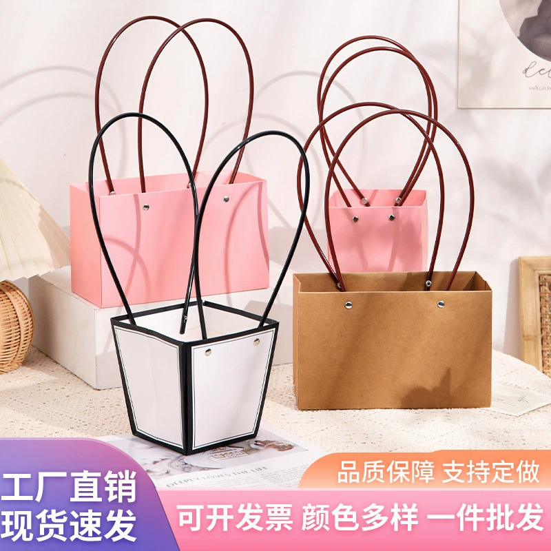 Крафт-бумага цветочная сумка букет упаковочная коробка оптом цветочный магазин