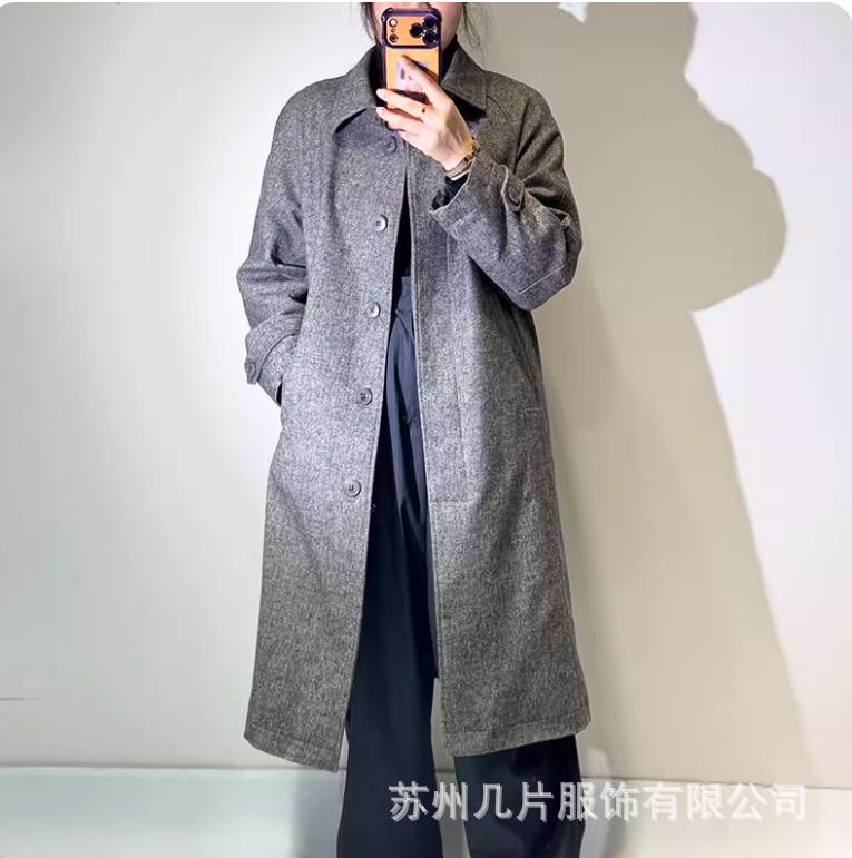 Wool Coat 90 Goose down down Jacket 2025 Autumn and Winter New Elegant Long Classy Woolen down Jacket