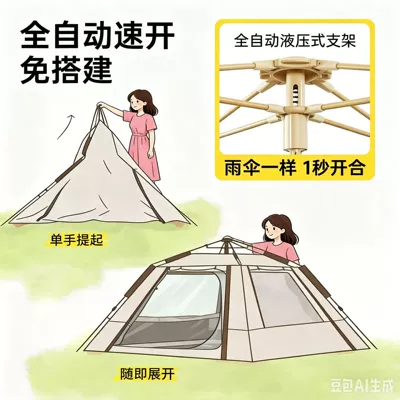 Portable Folding Canopy, Two-In-One, Avtomobil dam çadırları