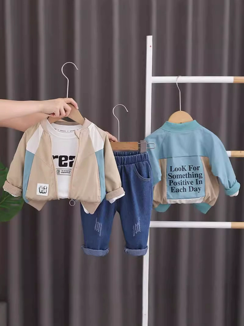 Jacket, set, children's autumn overall, 3 piece set