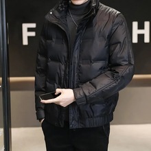 鸭绒免洗轻薄羽绒服羽绒新款短款潮流冬季立领保暖男士帅气外套