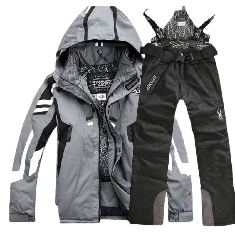 Nuevo conjunto de ropa de esquí, abrigo impermeable a prueba de frío, ropa de hombre, pantalones de algodón, ropa de montaña al aire libre, envío gratuito