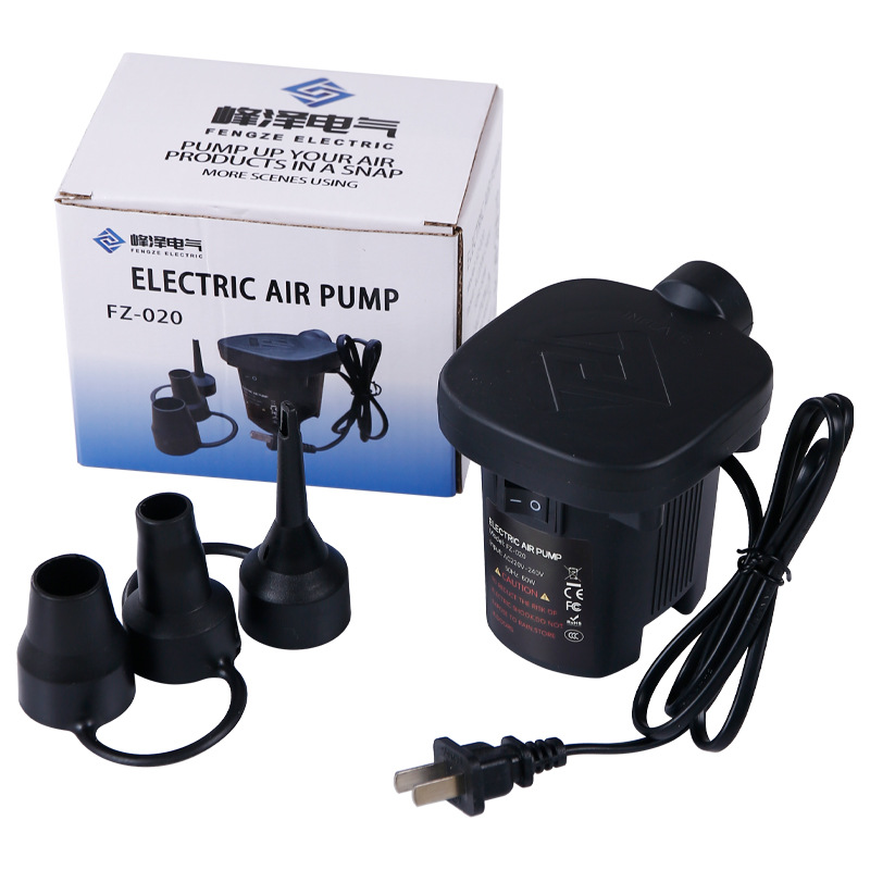 Bomba de aire eléctrica portátil multifuncional al aire libre bomba de aire integral colchón de aire acampado iluminación de tienda de campaña