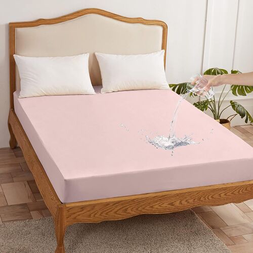 Amazon Waterproof Bed Skirt, Sueded Finish, Water- and Urine-Proof Bed Cover—Hotel-Style, 5-Sided Waterproof Design