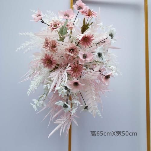 婚庆仿真花道具仿真路引花背景架拐角花铁艺几何屏风挂花橱窗酒店|undefined
