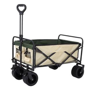 Adjustable Camping Cart, Camp Trailer, Outdoor Foldable Extra-Large Camping Handcart, Picnic Cart, Stall Cart