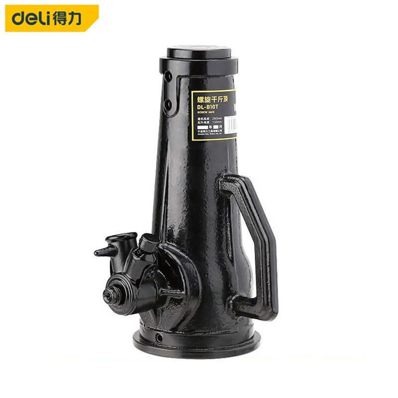 得力DL-B50T   螺旋千斤顶车用换轮胎起重工具5T-50T立柱千斤顶