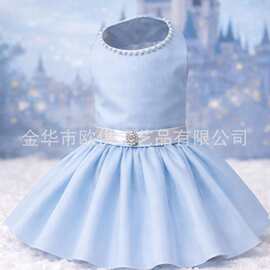 灰色蓬蓬裙宠物礼服裙宠物服装 Cinderella Pet Dress169