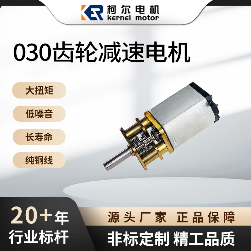 13SS030齿轮减速电机 高扭力电子锁金属减速马达柯尔电机