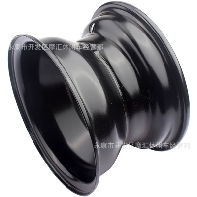 steel ring black, Motorcycle wheel hub