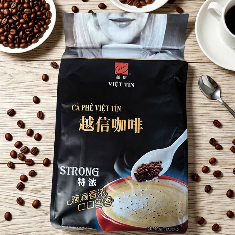 Vietnam Vietin Coffee Import: Vietin Coffee, Extra Strong Coffee, Fragrant 3-in-1 Instant Coffee, 50 Stick Large Pack, Wholesale