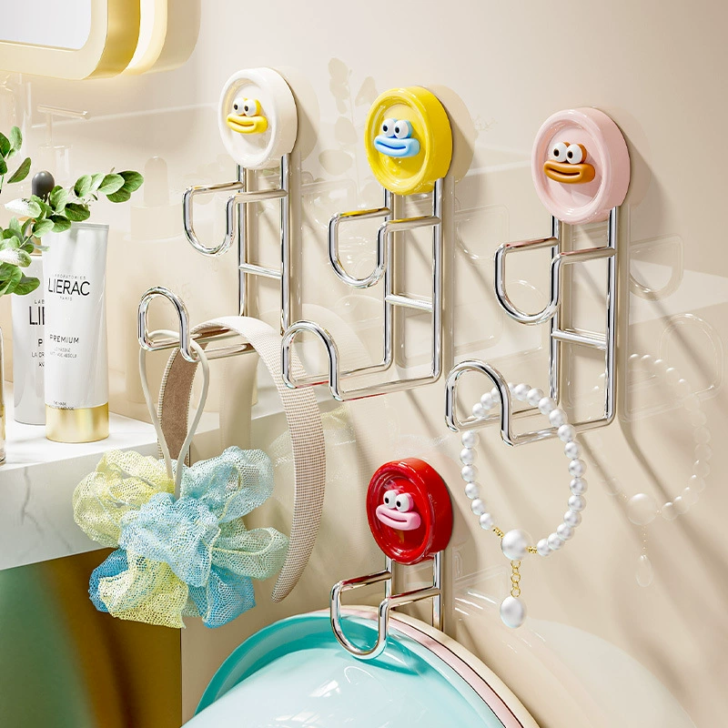 Мультяшная колбаса рот раковина крючок многофункциональный без пробивания настенный крючок для ванной комнаты