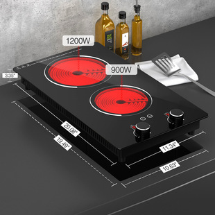 Vertical induction cooker vertical electric pottery stove commercial full-page double-head pot stove light wave stove kitchenware wholesale