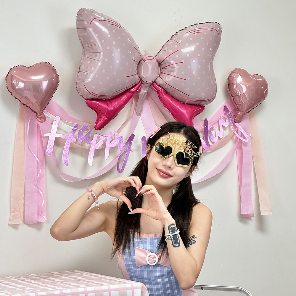 生日爱心镜面眼镜