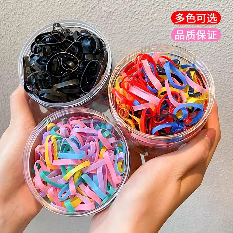 Banda de goma para niños, niñas, bebés, adornos de cabello para niños pequeños, anillo de cabello elástico, banda de goma desechable