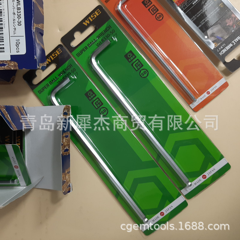 代理经销日本WISE内六角扳手 日本若穗扳手WLB33-80