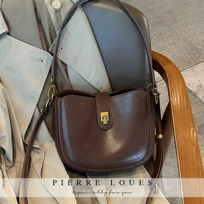 Сумка через плечо Pierre Loues летом в ретро-стиле - модная одноручная кожаная сумка через плечо, натуральная кожа
