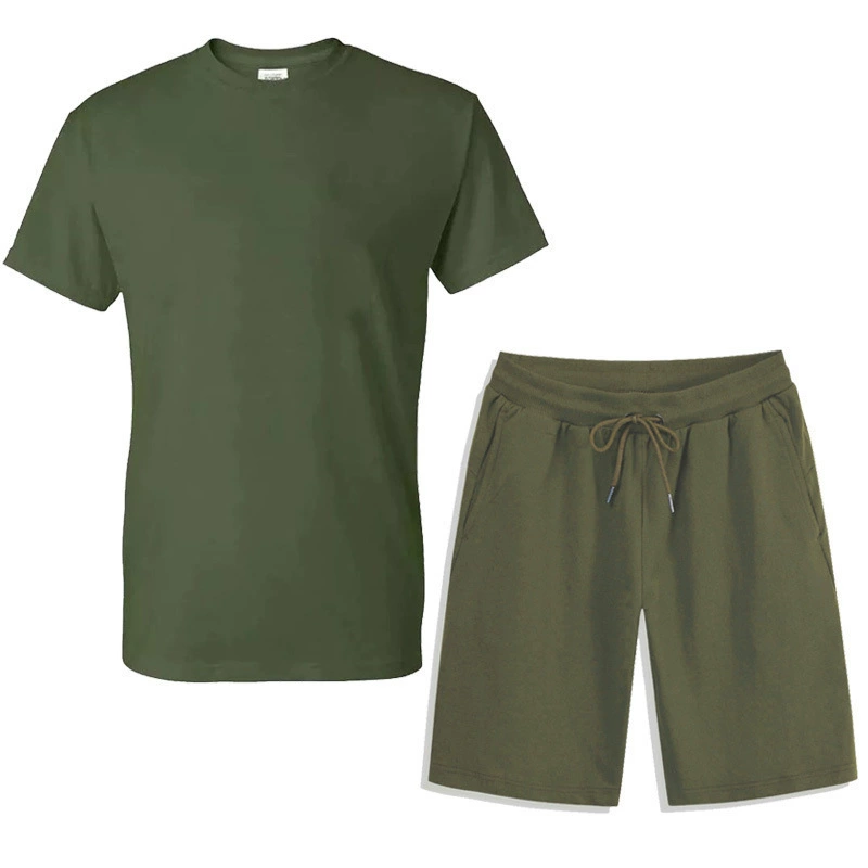 T-shirt, sports set for training, fashionable men's shorts for leisure
