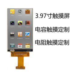 40 pintft4インチ液晶パネル3.97インチlcdモジュール抵抗タッチパネルmcu/spi解像度480*800