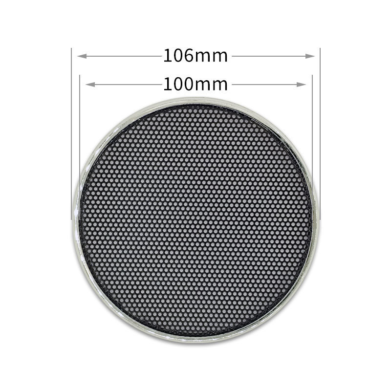 3.5inch ホーンメッシュカバー ABS 冷間圧延鋼金属ダストメッシュブラックシルバーカースピーカーメッシュカバー|undefined