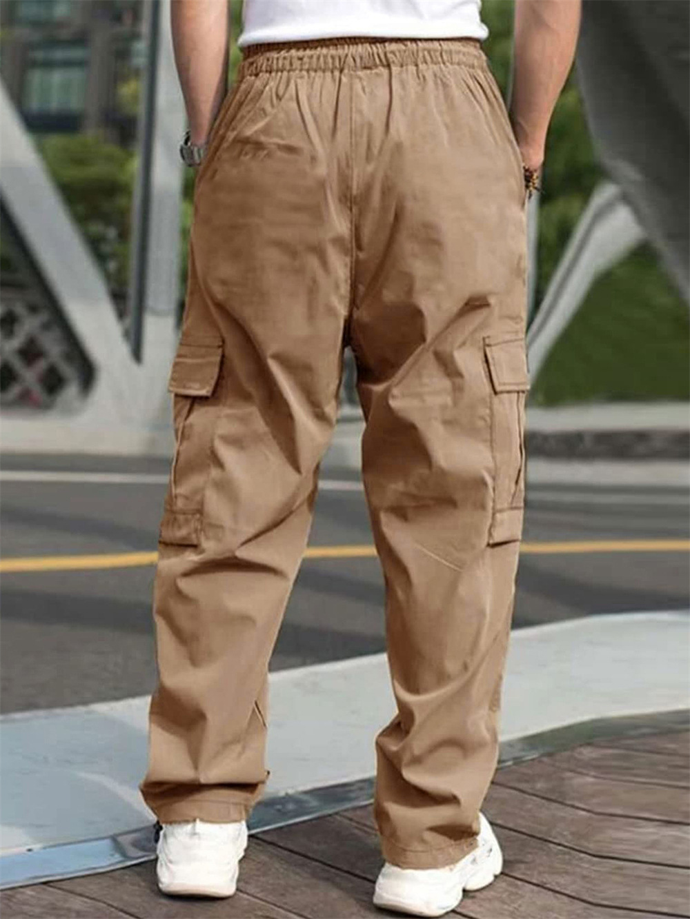 2024 Spring and Autumn Youth Casual Work Clothes Long Loose Straight Outdoor Sports Running Pants Men_voghion.com