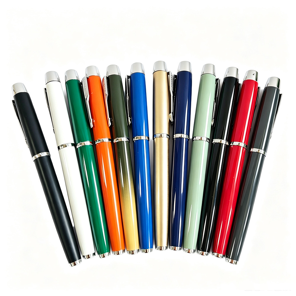 Manufacturer's cross-border multi-color business metal ballpoint pen for notebooks, corporate gifts, event and exhibition gifts, neutral pen