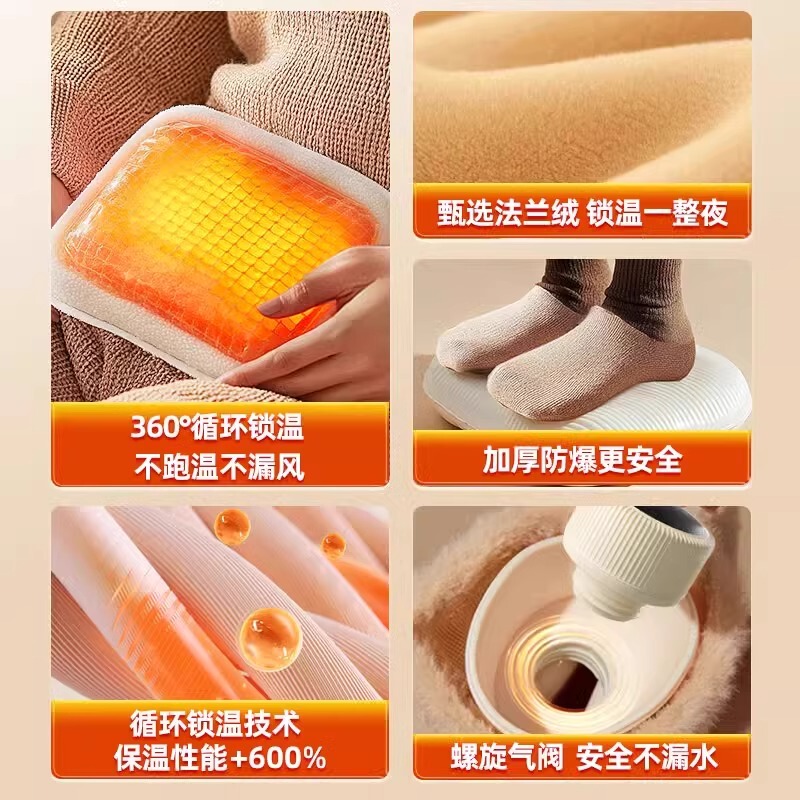 热水袋注水女热敷暖肚子大小号暖水袋灌水暖手宝冲水暖手袋Q3046|undefined