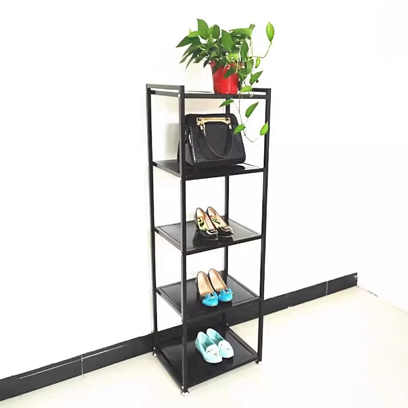 Rack de bolsa tienda de ropa rack de zapatos rack multicapa rack de hierro forjado rack de zapatos y sombreros rack joyería estante de exhibición Gabinete de exhibición