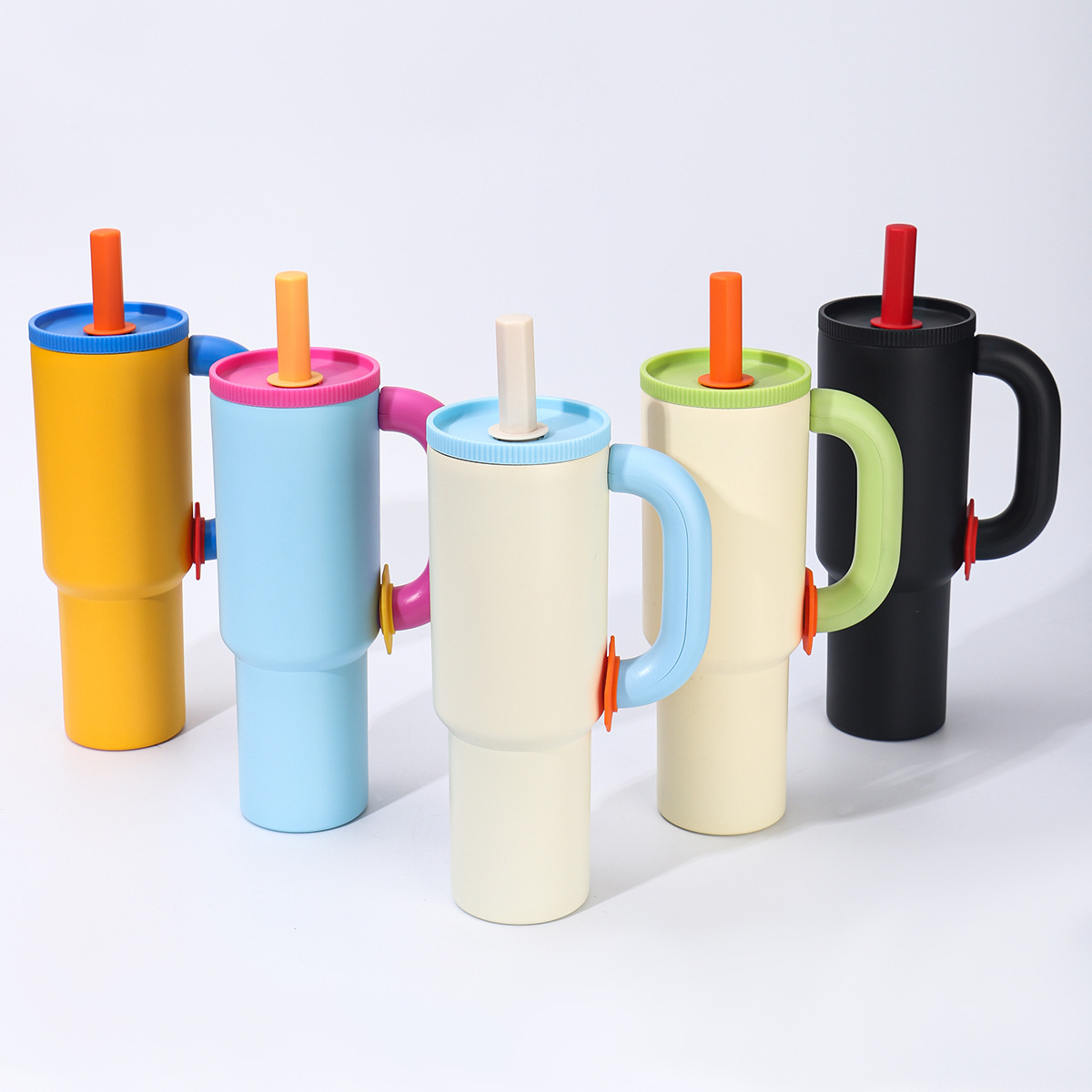 alto valor facial mango de dopamina taza de automóvil de gran capacidad 304 taza de aislamiento de acero inoxidable taza de hielo portátil al aire libre