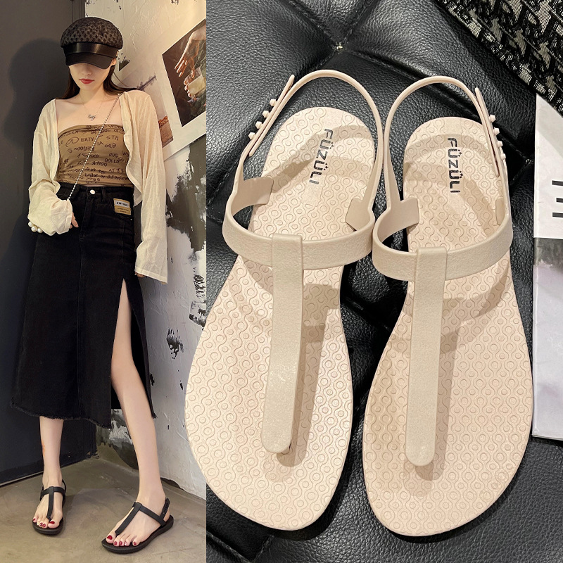 fashionable mesh sandals flat