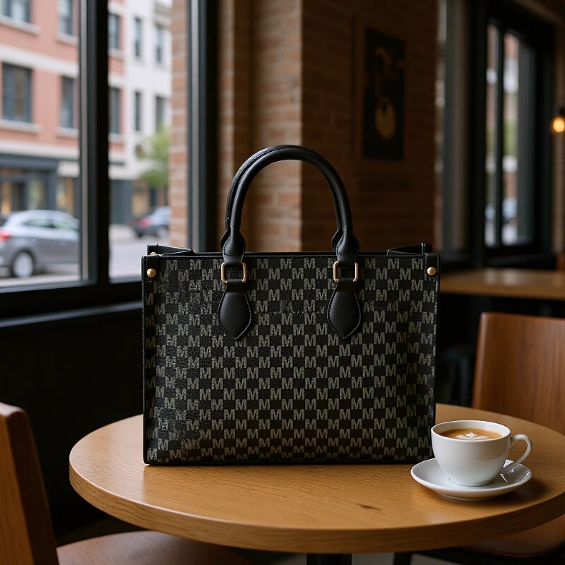 Cross-Border Minimalist 2025 New Style Briefcase, Niche Design Casual Bag, Fashionable Women's Clutch Shoulder Bag with Large Capacity