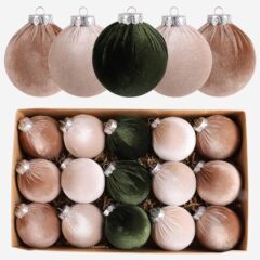 国境を越えたアマゾン植毛クリスマスボール手作り植毛クリスマスペンダントクリスマスツリーペンダント8cmぬいぐるみクリスマスボール